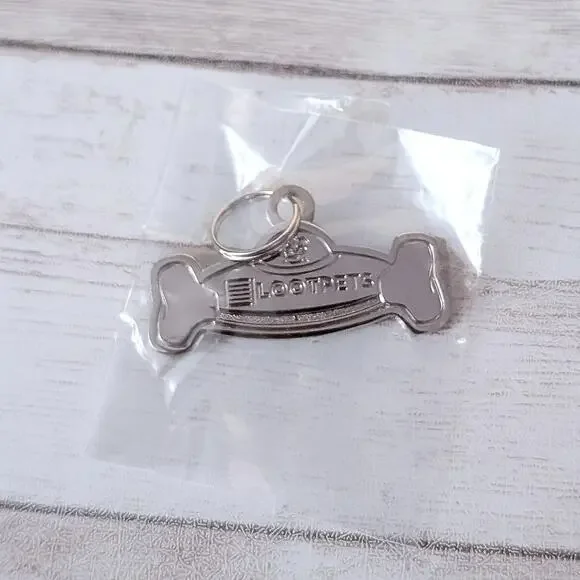 LootPets Silver Tone Pet Tag - New & Sealed