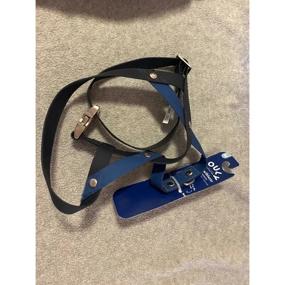 Youly The Trailblazer Dog Harness Blue Black Water Resistant M 18-25in Chest
