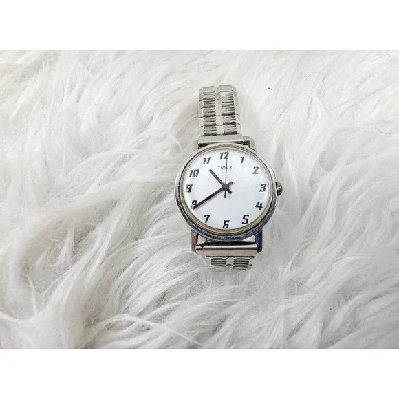 SUPER rare and cool Vintage TIMEX Marlin Watch White Dial - For Parts