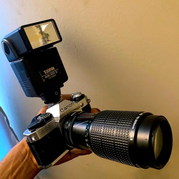 Vintage Canon AE-1 Program 35mm Film Camera - Excellent Condition!