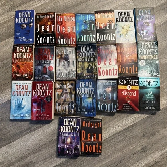 Lot of 23 books by Dean R. Koontz - paperback Multiple Titles Collection