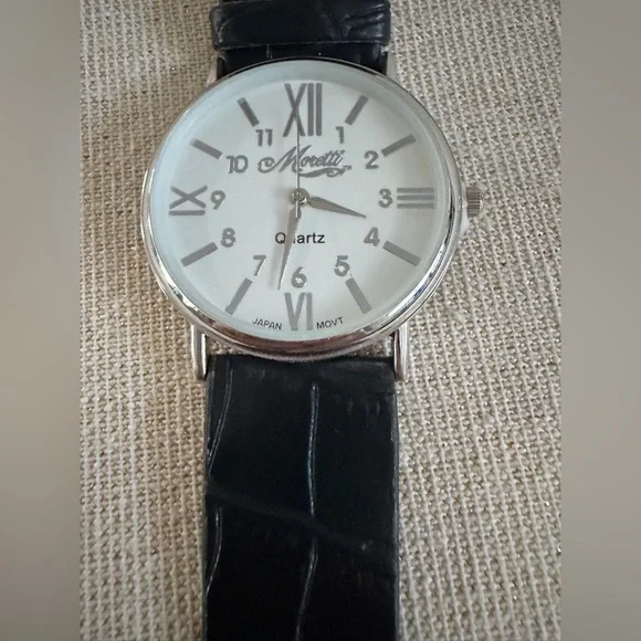 Moretti Silver Dial Quartz Watch  -  Works I just installed a new battery!