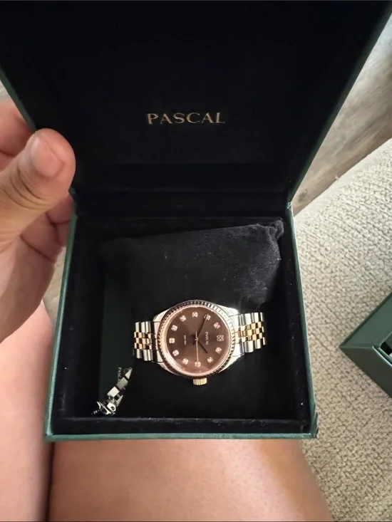 Two-Tone Brown Dial Men’s Watch