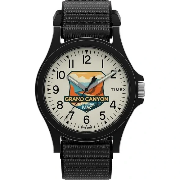 Timex Grand Canyon National Park 40mm Watch w/ Black Strap Unisex Wristwatch NIB