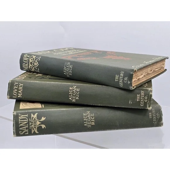 3 Lot‎ Vtg Alice Hegan Rice Books - Lovey Mary, Sandy, Mr. Opp