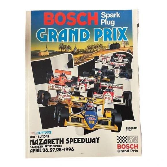 1996 INDY Car‎ Bosch Grand Prix Nazareth Speedway Program