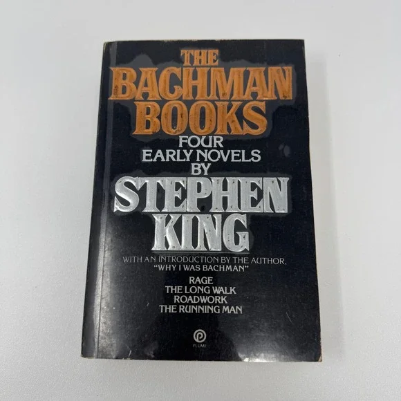The Bachman Books Stephen King Rage Long Walk Roadwork Running Man Plume 1st‎ Ed