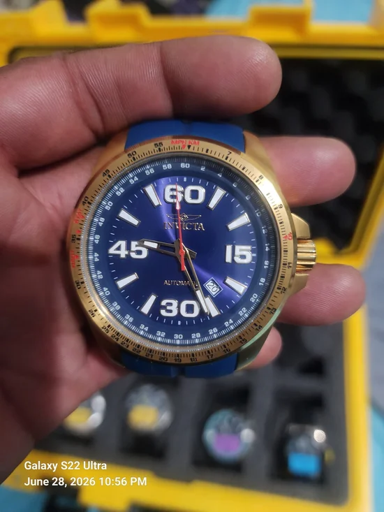 Invicta Automatic Blue Dial Gold-Tone Men's Watch 47mm