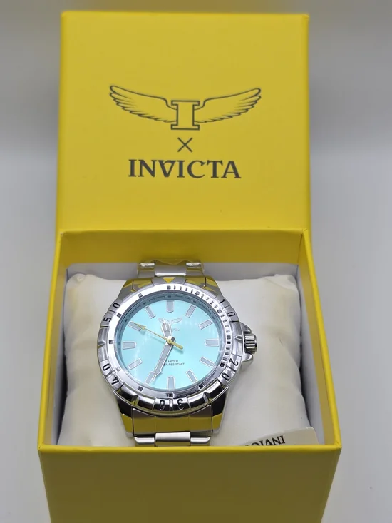 70051 - Invicta Specialty Men 42Mm Metal Silver Light Blue Dial Mg68 Quartz