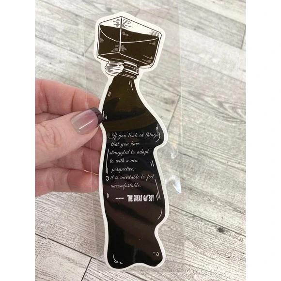 Inkwell Die-Cut Bookmark - The Great Gatsby Quote 