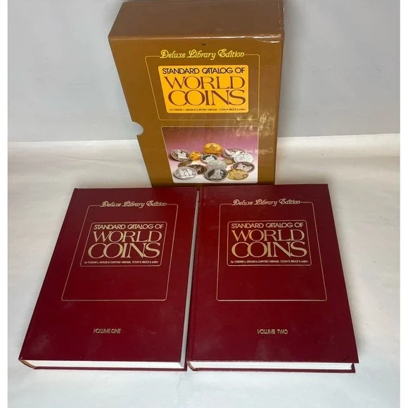 1986 Deluxe Library Edition Standard‎ Catalog World Coins Vol 1 & 2