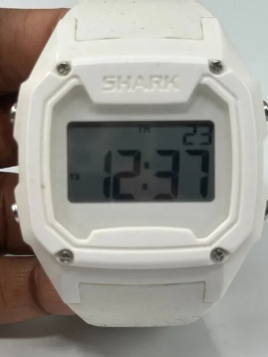 Freestyle Shark Classic Digital Watch White Out Men 45MM Dial New Battery 9