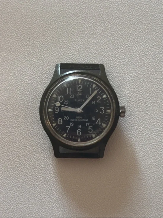 Vintage 1980s TIMEX Mens Camper Military “MacGyver” Mechanical Field Wristwatch