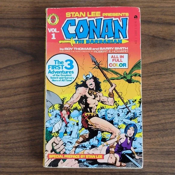 STAN LEE‎ presents CONAN The Barbarian vol 1 Pocket Book COMIC 1978 PB
