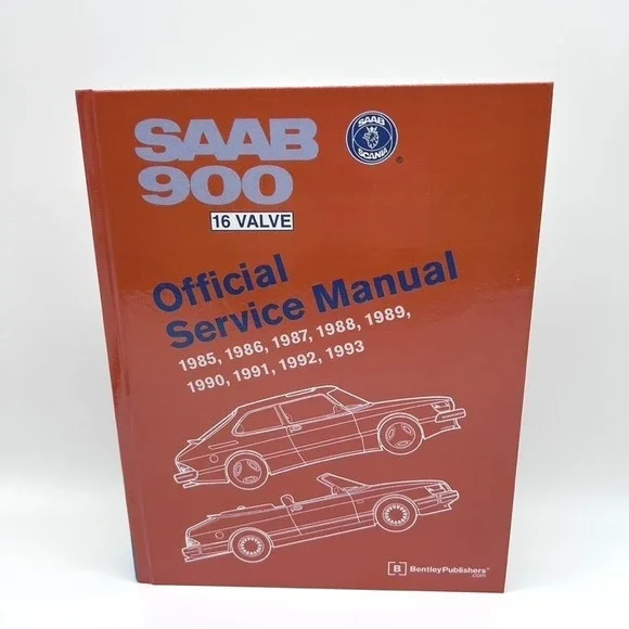 Saab 900 16 Valve‎ Official Service Manual 1985-1993 Bentley Publishers S993