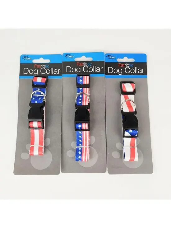 Duke's Patriotic Dog Collars - X3