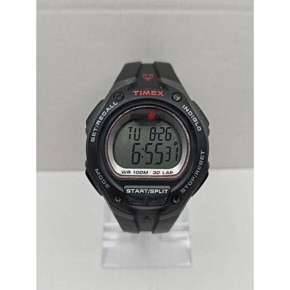 Timex Ironman Classic 30 Lap Watch 45mm Indiglo WR100M New Battery Quartz Mens