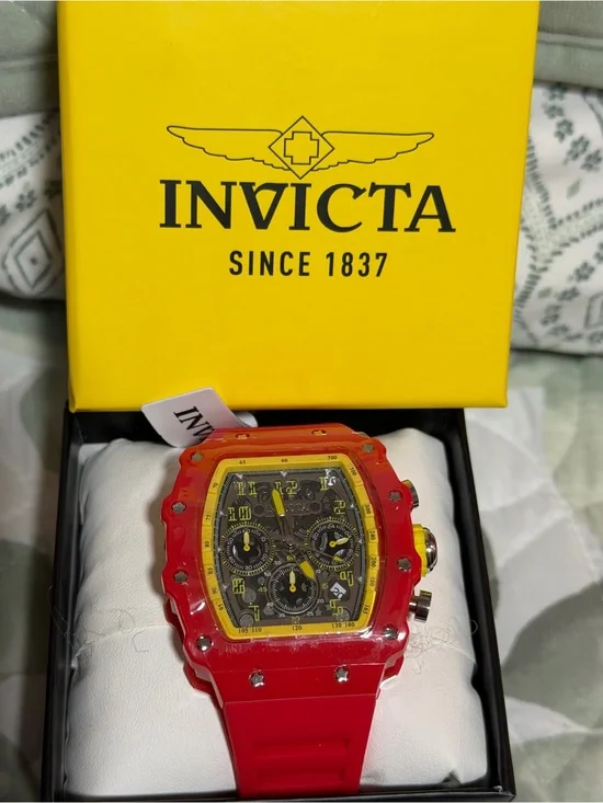 Invicta Racing Red Chronograph Men's Watch