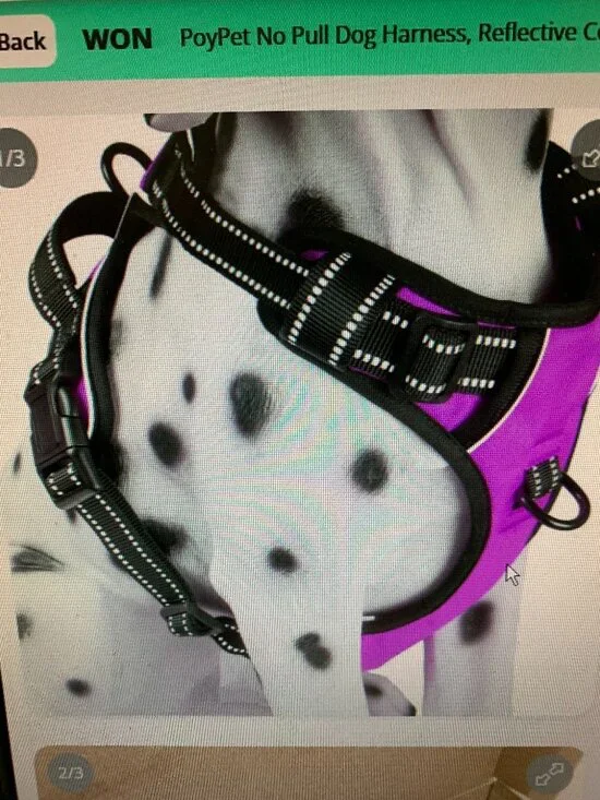 POYPET NO PULL DOG HARNESS MSIZE SMALL  NWT