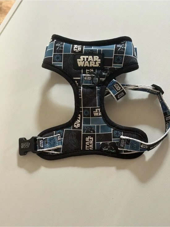 Star Wars Blue Graphic Dog Harness - Sassy Woof