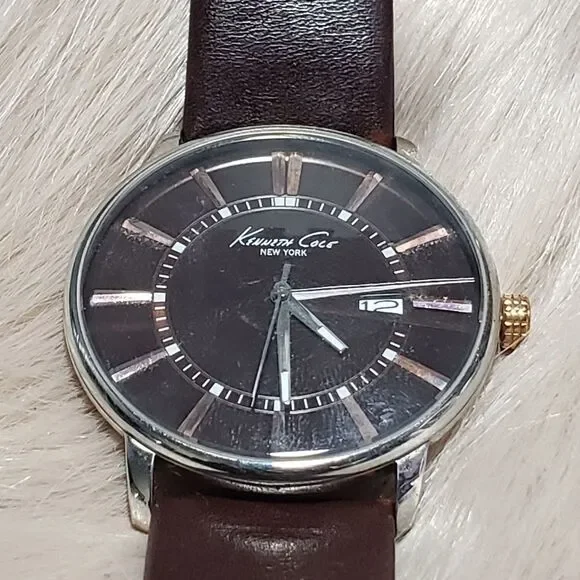 Kenneth Cole Men's KC1818 Brown Leather watch