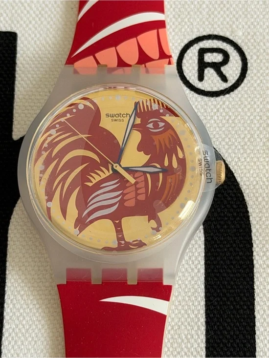 Swatch Rocking Rooster SUOZ226 Chinese New Year 2017 Unisex New