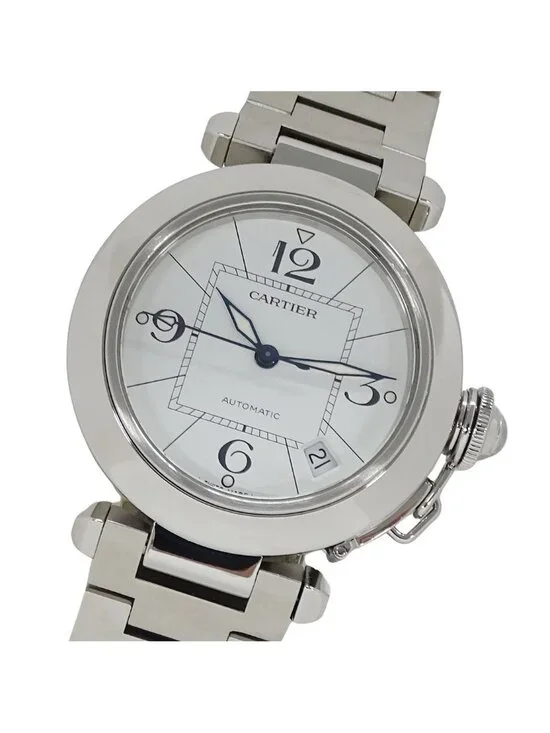Cartier Watch Boys Pasha C Date Automatic Winding at Stainless Steel Silver