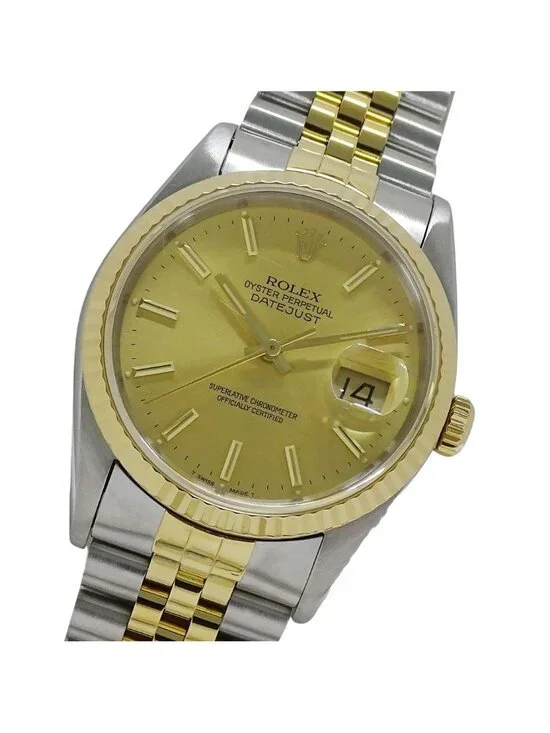 Rolex Datejust Number Watch Automatic Winding at Stainless Steel Gold YG