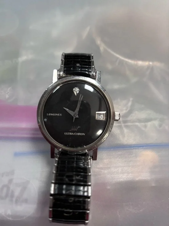 Vintage ultra chrome longines watch