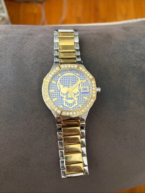 ECKO UNLIMITED Two-Tone Gold and Silver Bracelet Watch
