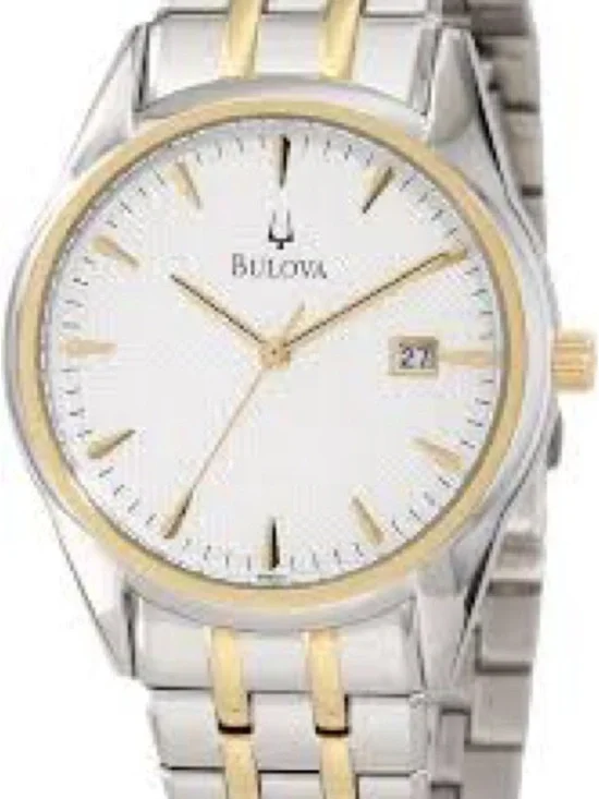 Bulova Men's Sutton Two-Tone Stainless Steel Bracelet Watch 40mm nwt