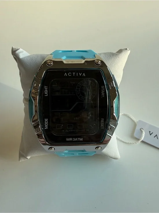 Activa Aqua Blue Digital Sport Watch NWT Box