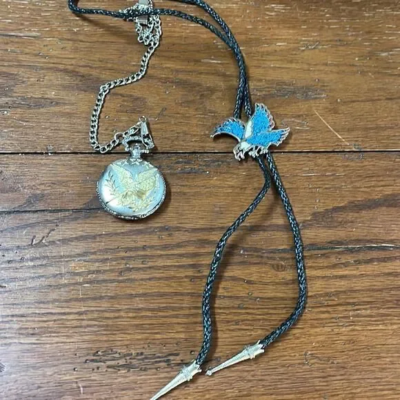 Eagle boa and pocket watch