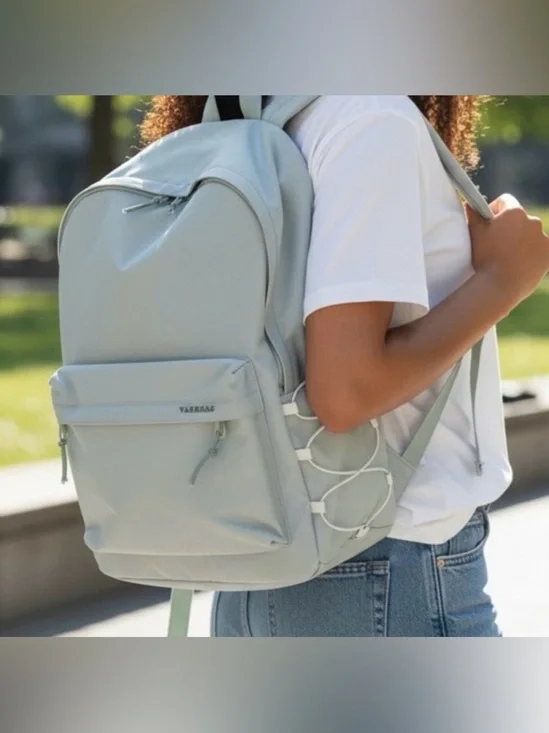 Light Gray Backpack - Modern Full Size NWOT