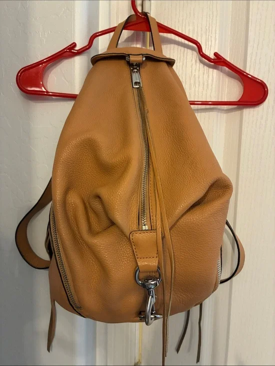 Rebecca Minkoff Caramel Tan Pebbled Leather Backpack