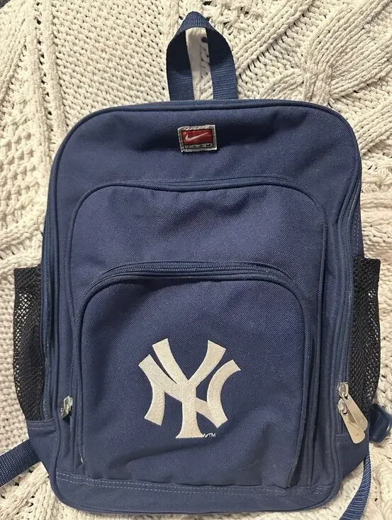 NY New York Yankees Small Embroidered Blue Backpack Nike 3T Vintage See Photos