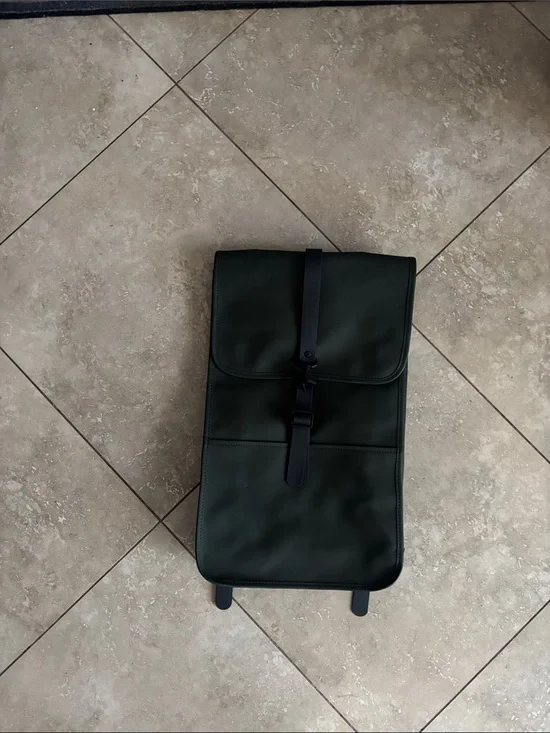 Slim Dark Green Sling Backpack with Single Strap