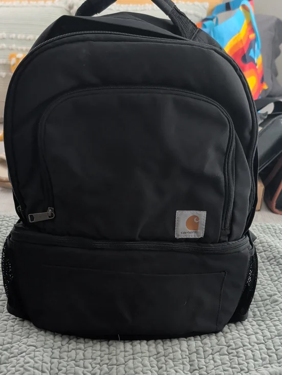 Carhartt Black Backpack With Lunchbox Compartment