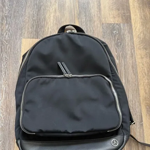 Haerfest x Mercedes-Benz Limited Edition Black Nylon Leather Backpack