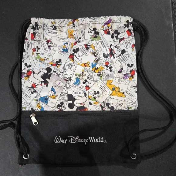 Disney Mickey Mouse Comic Strip Drawstring Bag