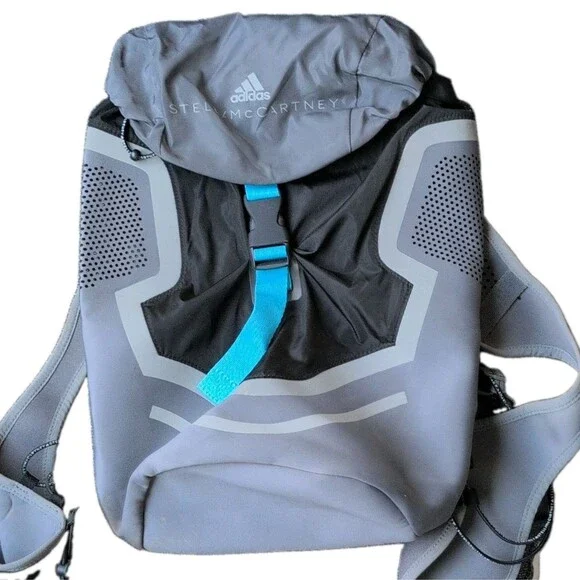adidas by Stella McCartney Stella McCartney Gray/Black Nylon Backpack, 5L