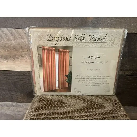 Dupioni Silk ONE Curtain Panel 40x84