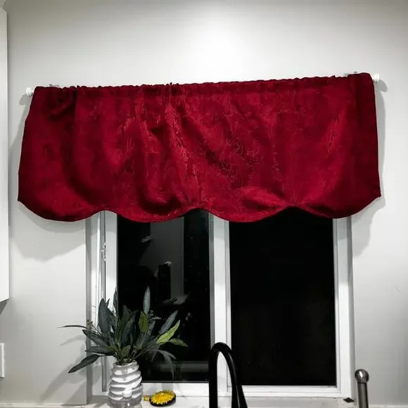 Vintage burgundy maroon floral patterned