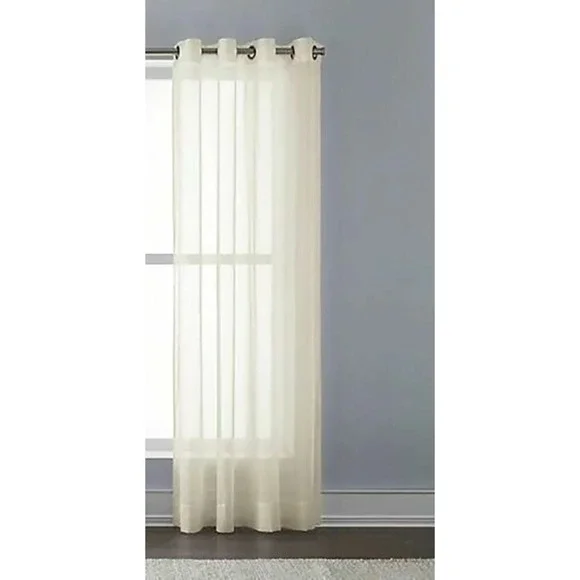 Window Panel Wamsutta Montville Grommet Window Panel Ivory Width 50 in x 95 in L