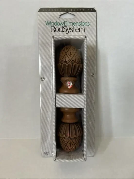 Window Dimensions Rod System Acorn Finials Fits Wood Rods 1 3/8