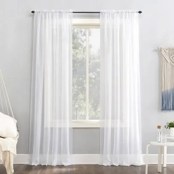 No 918 Lichtenberg White Curtain Panel NEW