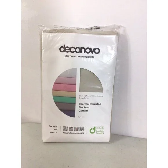 Deconovo Thermal Insulated Blackout Curtains 42” x 72
