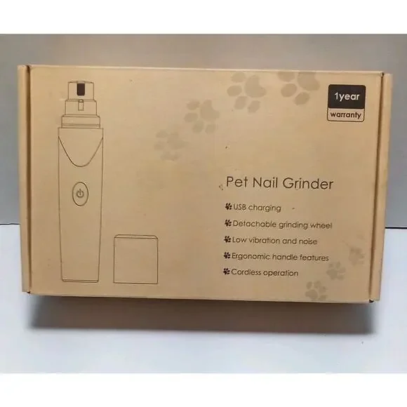 Pet Nail Grinder Buffer USB Rechargeable New In The Box