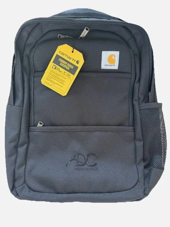 NWT Carhartt Foundry Series Backpack Black 12w x 18h x 6D Embroidered Logo