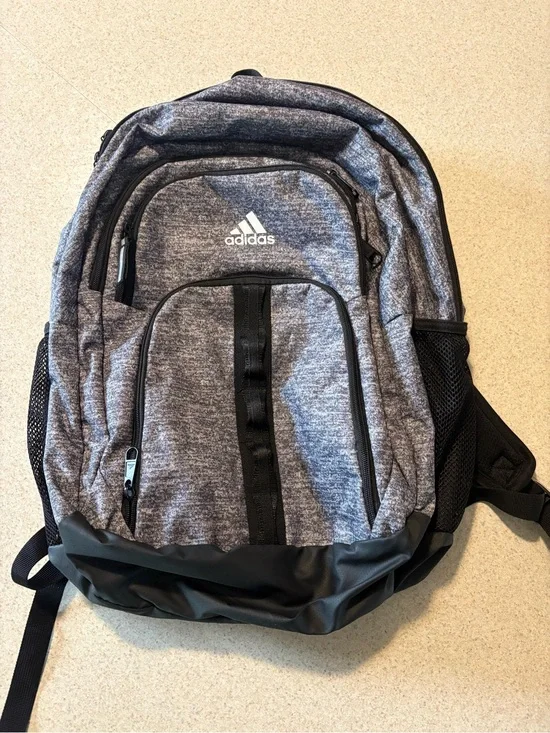 adidas Gray Heather and Black Men's Backpack